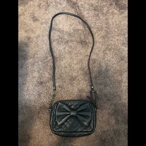 Candies black purse with bow